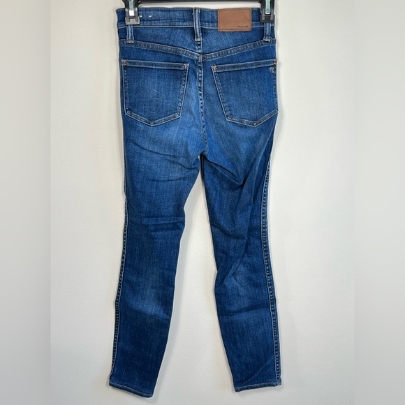 Madewell 10” rise skinny jeans, size 23 dark blue - Picture 4 of 9